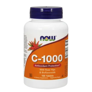 C-vitamiini 1000 koillisruusulla ja bioflavonoideilla - 100 tablettia