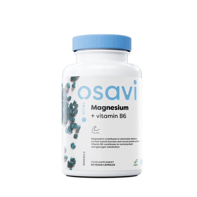 Osavi Magnesium + Vitamin B6 - 90 vegaanista kapselia