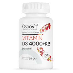 Vitamiini D3 4000 + K2 - 100 tablettia - OstroVit