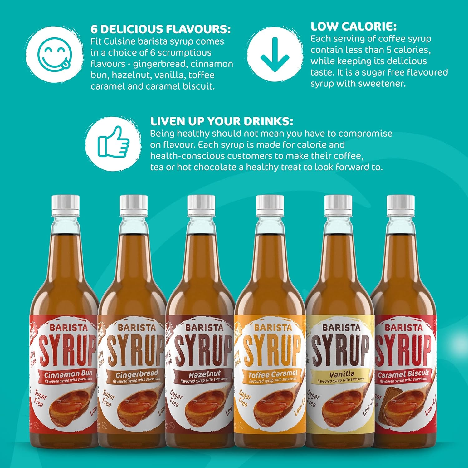 APPLIED NUTRITION Cuisine sokeriton siirappi 1L - Image 3