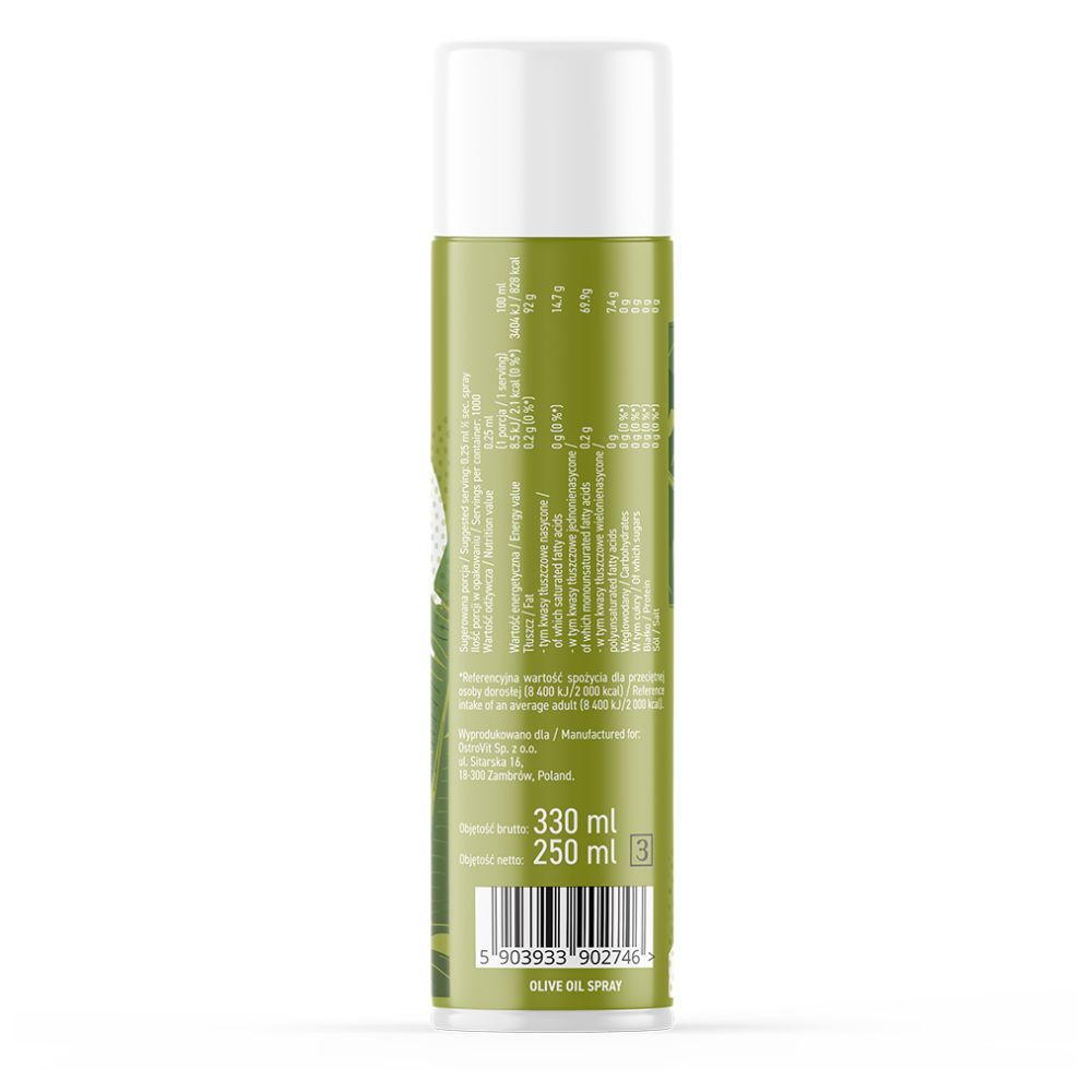 Maustettu oliiviöljyspray - 250 ml - OstroVit - Image 2