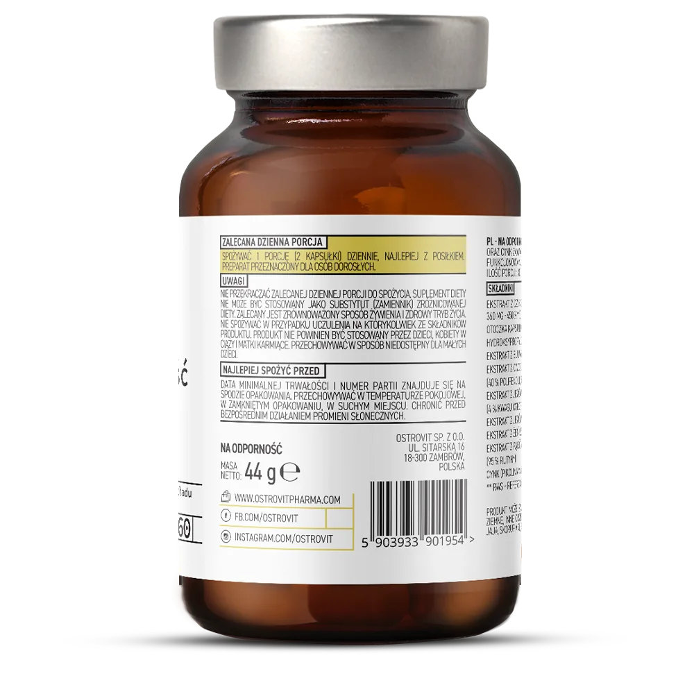 OstroVit Pharma Vastustuskyvyn vahvistamiseen 60 kapselia - Image 2