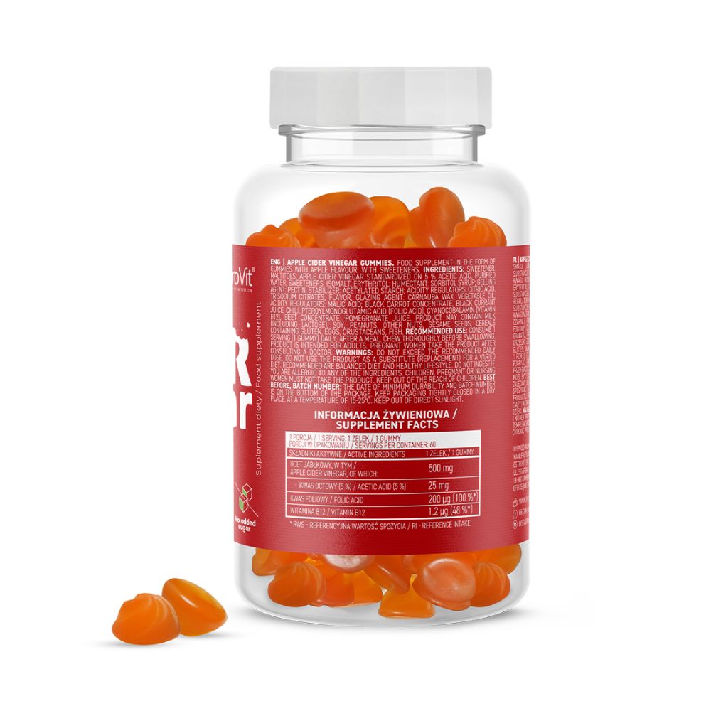 OstroVit Apple Cider Vinegar Gummies 60 kpl - Image 2