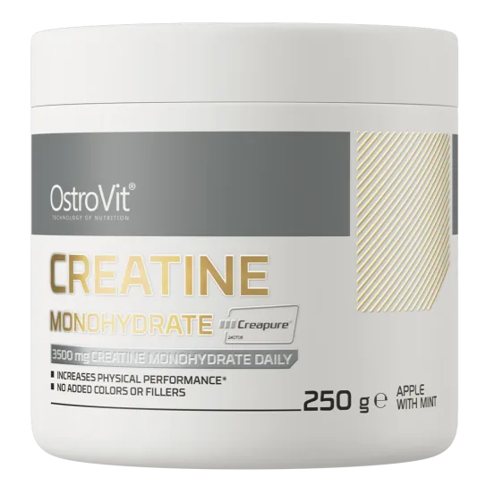 Kreatiini Monohydraatti Creapure 250G - omena mintulla