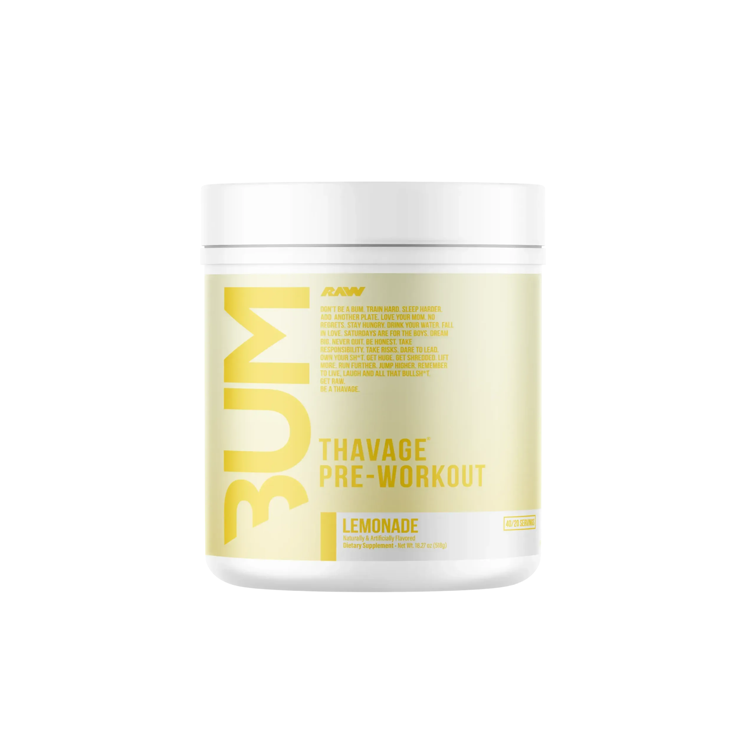 RAW CBUM Thavage Pre-workout - 423G