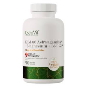 OstroVit KSM-66 Ashwagandha® + Magnesium + B6 P-5-P - 90 kapselia
