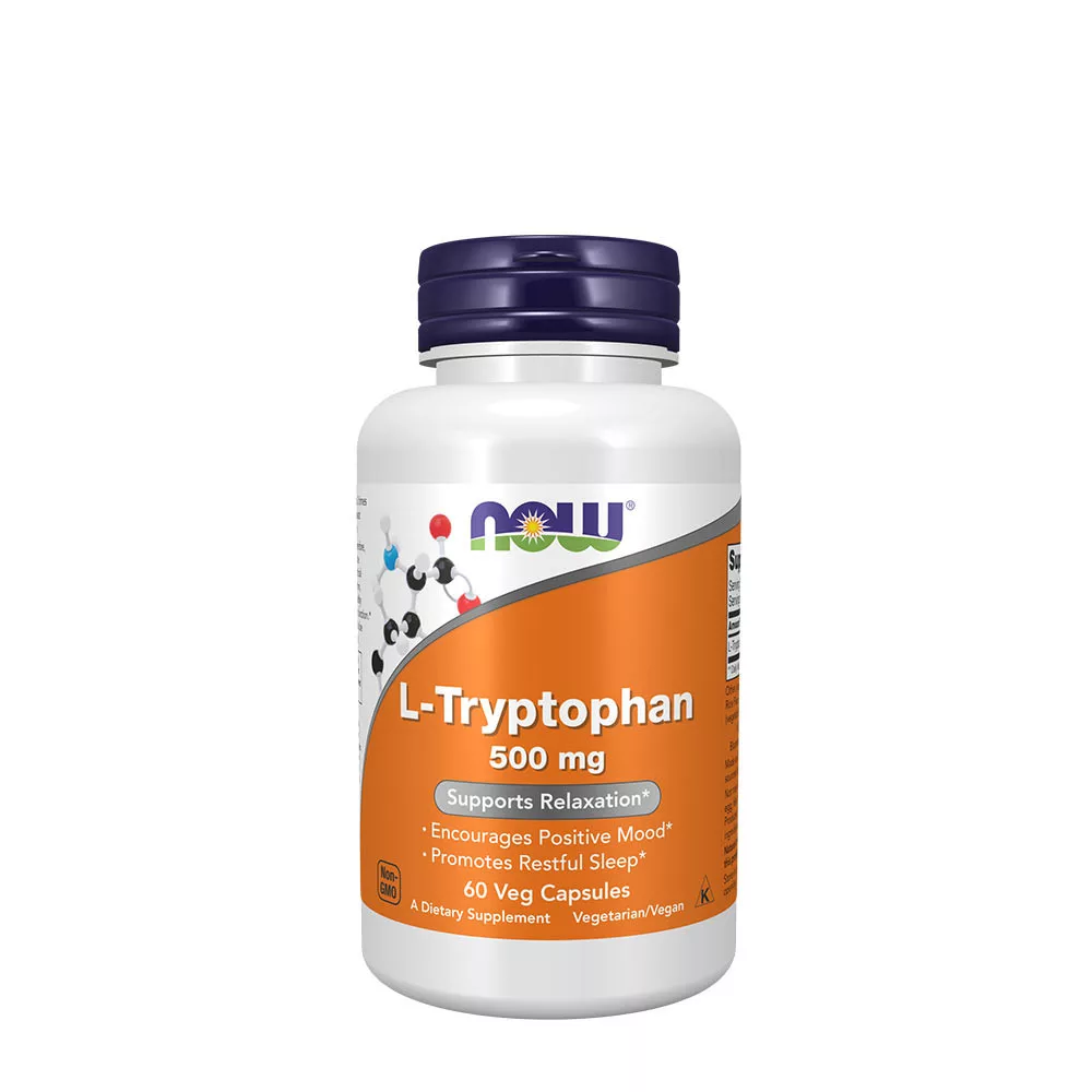 NOW L-Tryptofaani 500 mg 60 kaps.