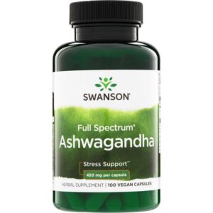 Täyden spektrin ashwagandha 450 mg