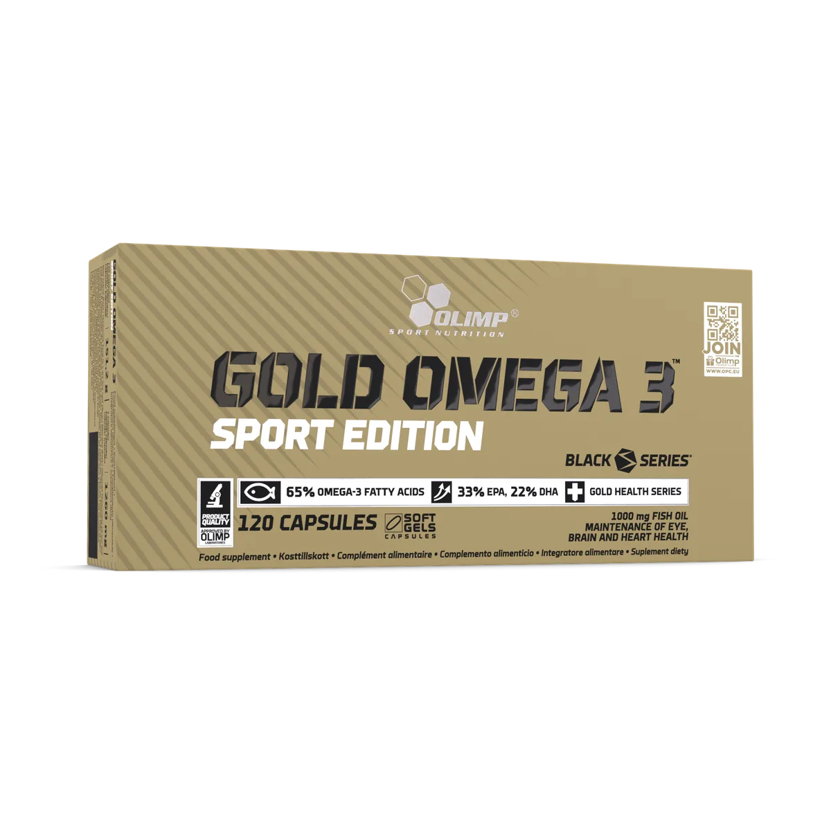 Kultainen Omega 3 Sport Edition – 120 kapselia