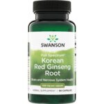 Swanson Punainen korealainen ginsengjuuri 400 mg 90 kaps.