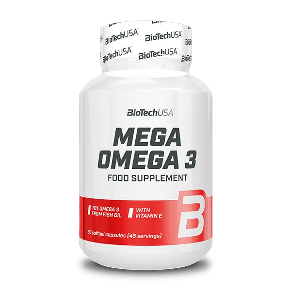 BioTechUSA Mega Omega 3 90 kapselia