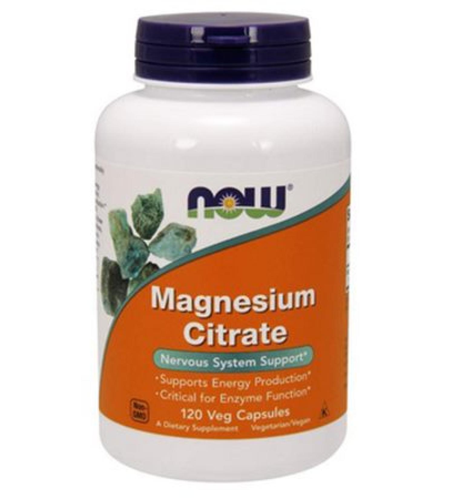 NOW Foods Magnesium Citrate Veg Capsules (120 count)