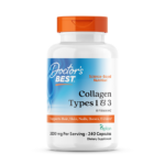 Doctor's Best Collagen Types 1 & 3 kollageeni + C-vitamiini - 240 kaps.