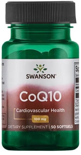 Swanson CoQ10 100 mg (50 pehmeää kapselia)