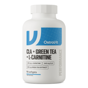 OstroVit CLA + vihreä tee + L-karnitiini – 90 kapselia